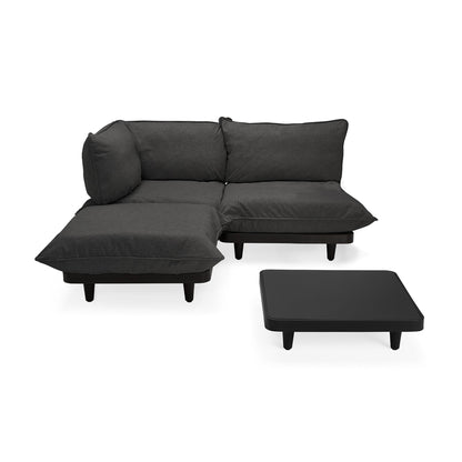 Paletti Outdoor Loungesofa Set Medium Links inkl. Tisch Gewittergrau