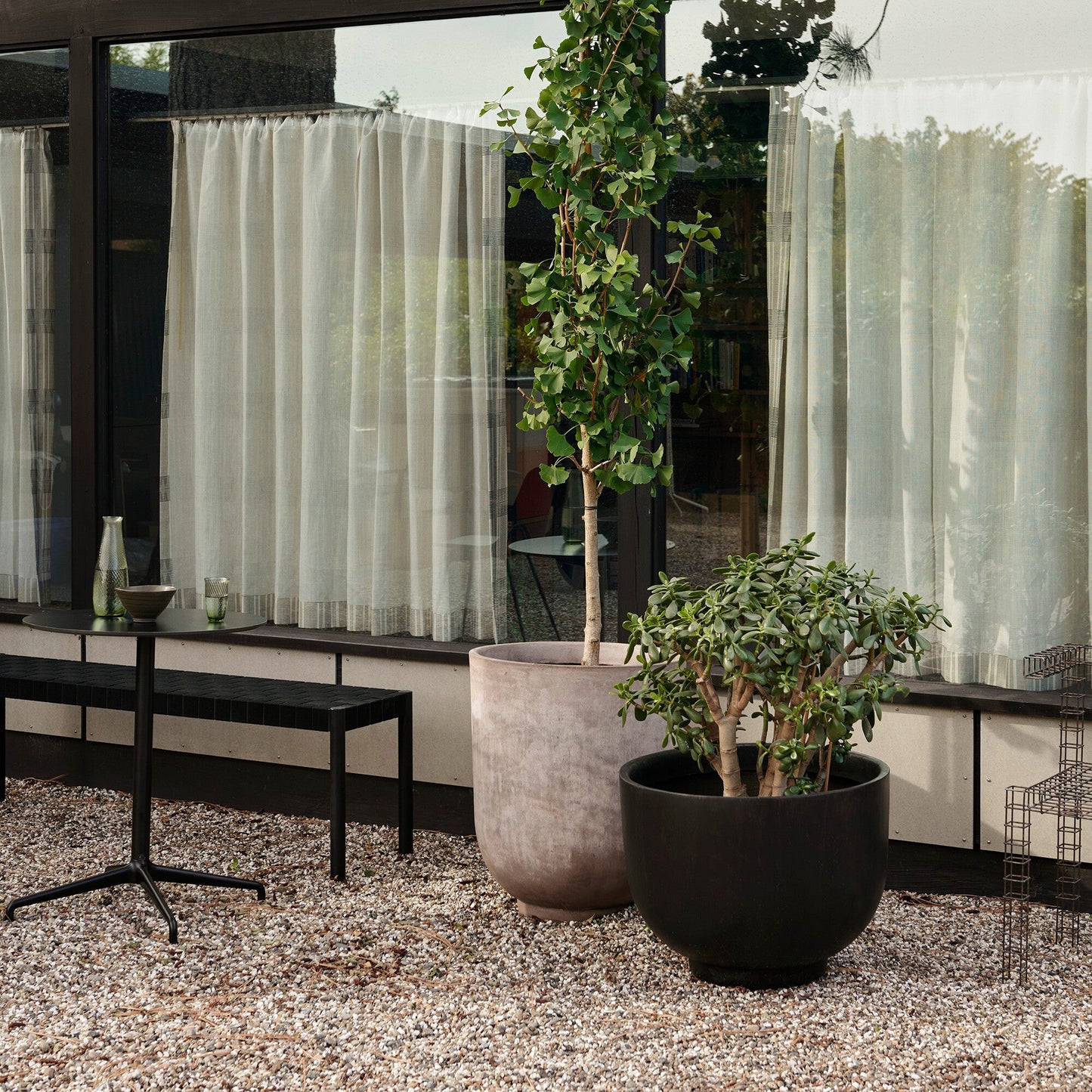 Rely ATD5 Gartentisch Ø65cm Schwarz