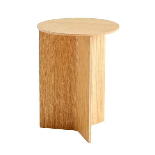 Slit Beistelltisch Holz rund H47cm Natur