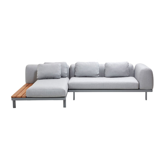 Space 2 Outdoor Sofalandschaft 285x180x69cm Natur