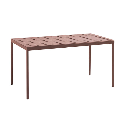 Balcony Gartentisch 144x76x74cm Eisenrot