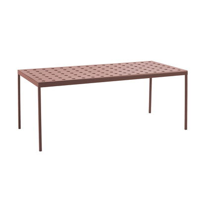 Balcony Gartentisch 190x87x74cm Eisenrot