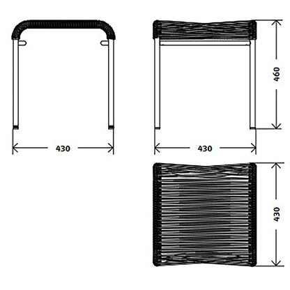 Altorfer Modell 1143 Gartenhocker