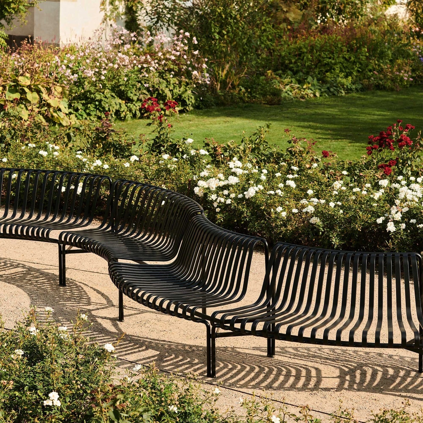 Palissade Dining Park Bench In/Out 2er Set Himmelgrau