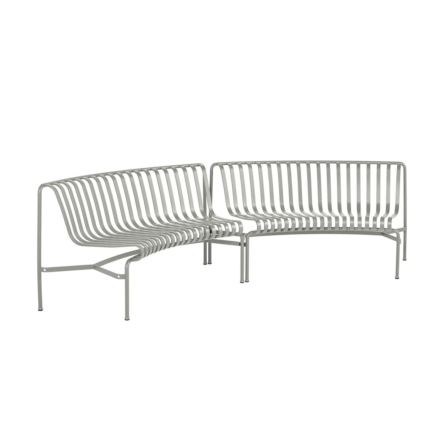 Palissade Dining Park Bench In/In 2er Set Himmelgrau