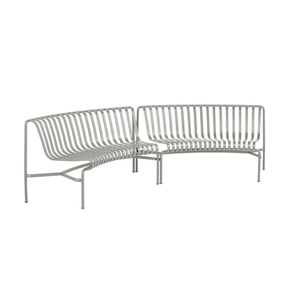 Palissade Dining Park Bench In/In 2er Set Himmelgrau