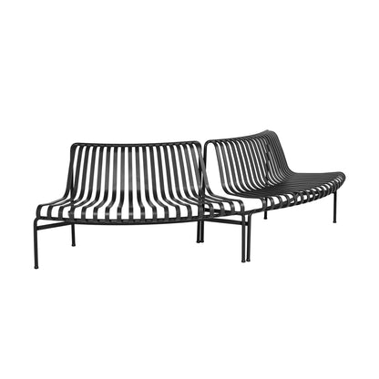 Palissade Dining Park Bench Out/Out 2er Set Anthrazit