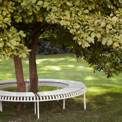 Palissade Park Gartenbank Weiß