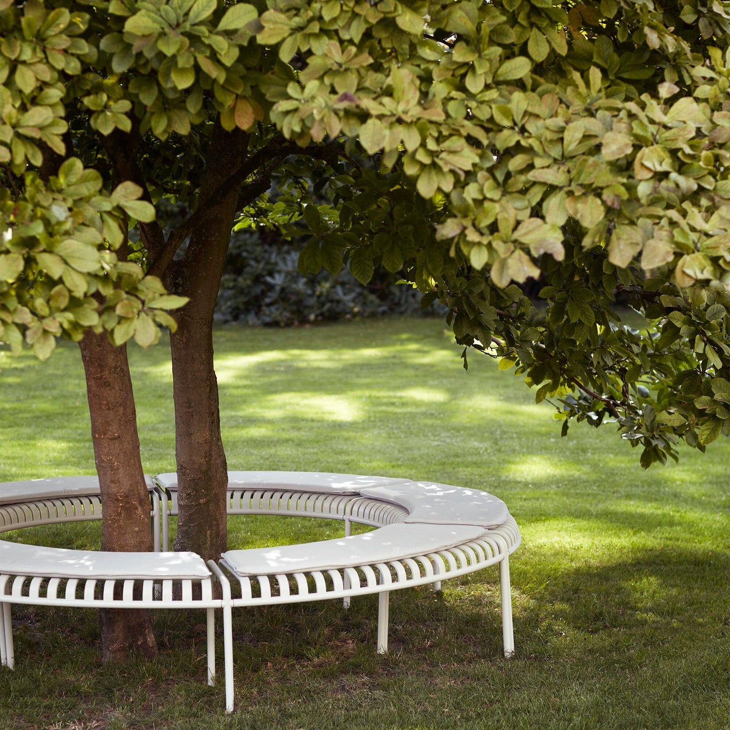 Palissade Park Gartenbank Weiß