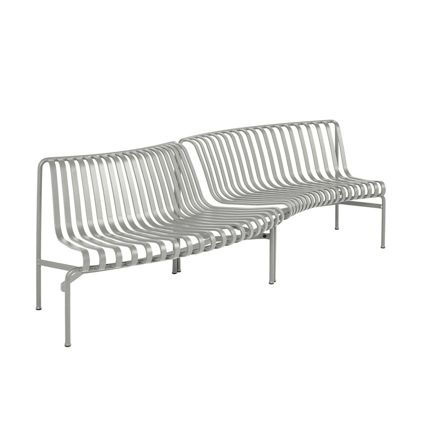 Palissade Dining Park Bench In/Out 2er Set Himmelgrau