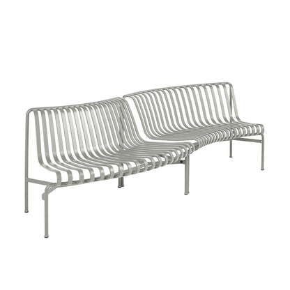Palissade Dining Park Bench In/Out 2er Set Himmelgrau