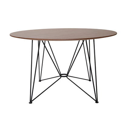 The Ring Table Esstisch Furnier Ø120cm Schwarz