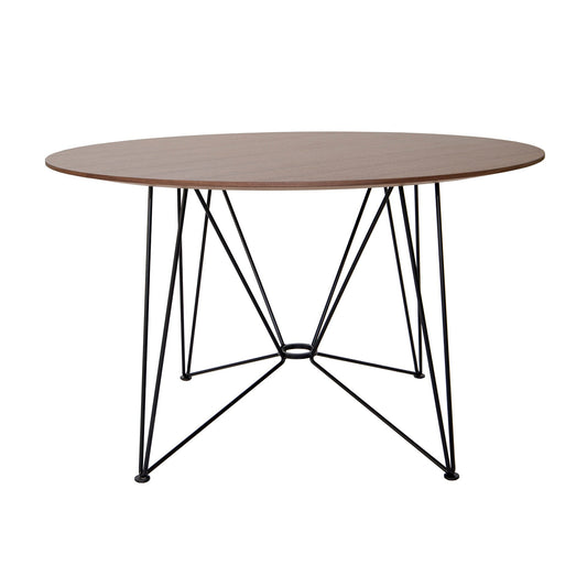 The Ring Table Esstisch Furnier Ø120cm Schwarz