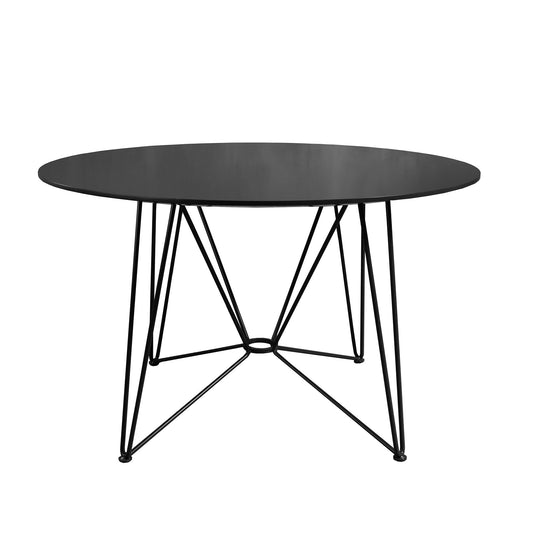 The Ring Table Esstisch HPL Ø120cm Schwarz