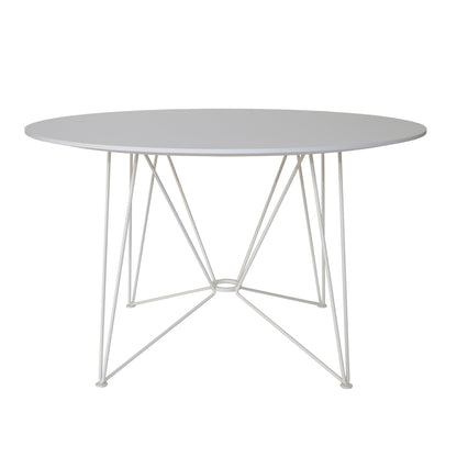 The Ring Table Esstisch HPL Ø120cm Weiß