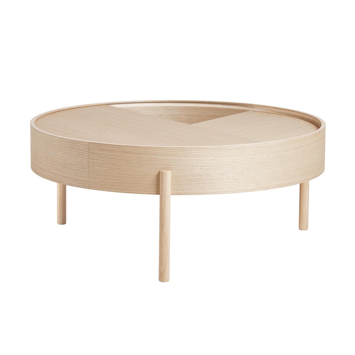 Arc Couchtisch Ø 89cm Weiß