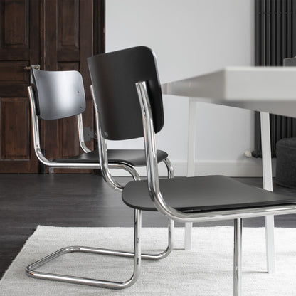 S 43 Freischwinger Stuhl Schwarz