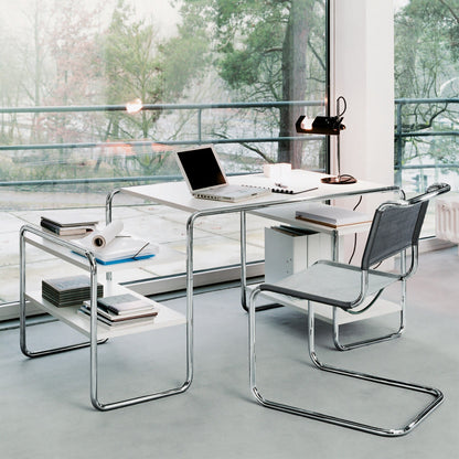 S 34 N Freischwinger Armlehnstuhl Schwarz