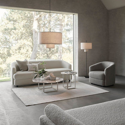 Florence Couchtisch Ø90cm Schwarz