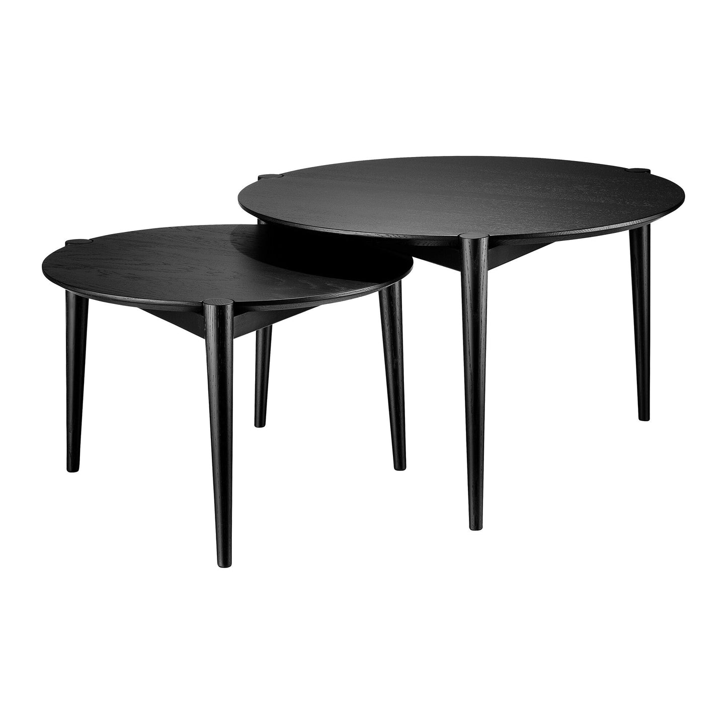 D102 Søs Couchtisch Ø 55cm Schwarz