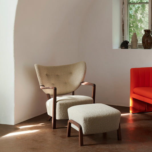 Wulff ATD3 Pouf Gestell Walnuss