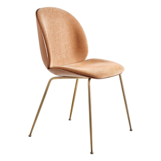 Beetle 3D Veneer Stuhl Stoff gepolstert Natur
