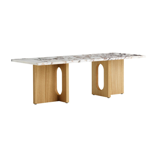 Androgyne Couchtisch Gestell Holz 120x45cm Natur