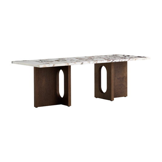 Androgyne Couchtisch Gestell Holz 120x45cm Natur