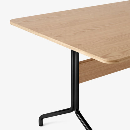 Pavilion AV19 Esstisch 90x200cm Gestell schwarz Schwarz