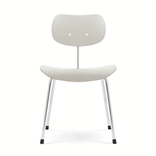 Eiermann Stuhl SE 68 Gestell Chrom Hellgrau