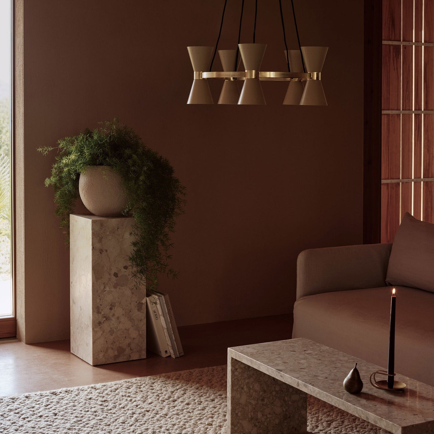 Plinth Pedestal Beistelltisch H 75cm Weiß