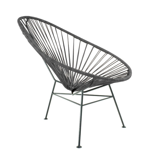 Acapulco Chair Leder Schwarz