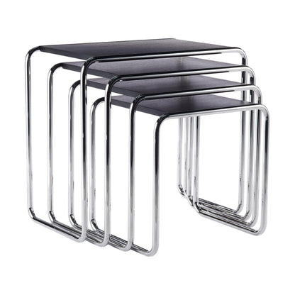 B 9 Beistelltisch 4er Set Buche Schwarz
