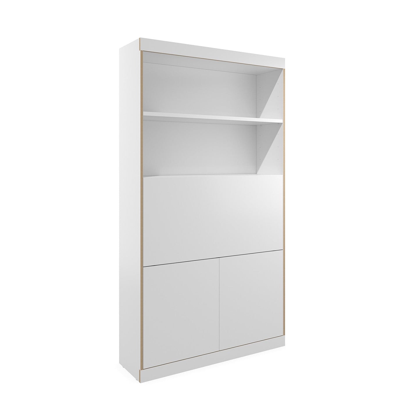 Flai Home-Office Sekretär magnetisch 118x36x216,8cm Weiß