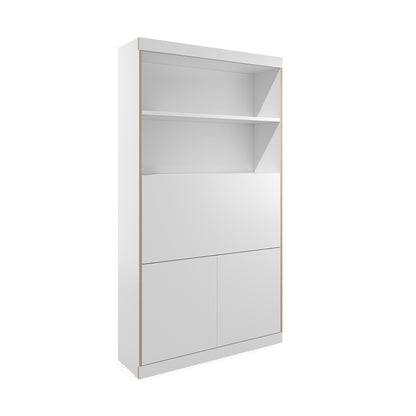 Flai Home-Office Sekretär magnetisch 118x36x216,8cm Weiß