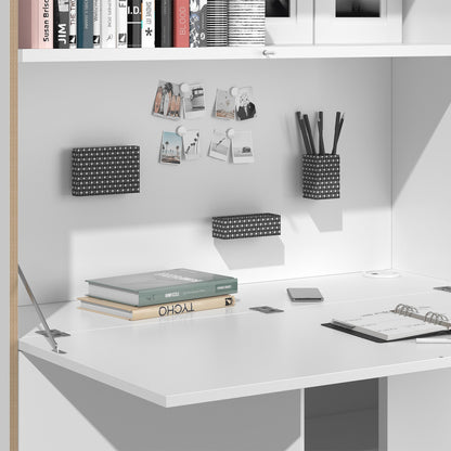 Flai Home-Office Sekretär magnetisch 118x36x216,8cm Anthrazit