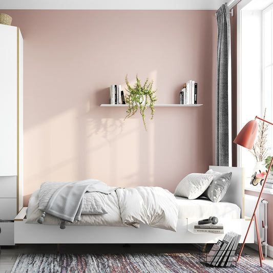 Flai Einzelbett Komforthöhe 140x200cm Anthrazit