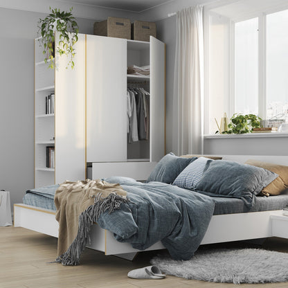 Flai Einzelbett Komforthöhe 140x200cm Weiß