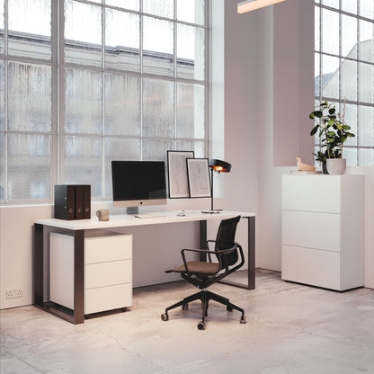 Nex Pur Office Schreibtisch 150x75x75cm Weiß