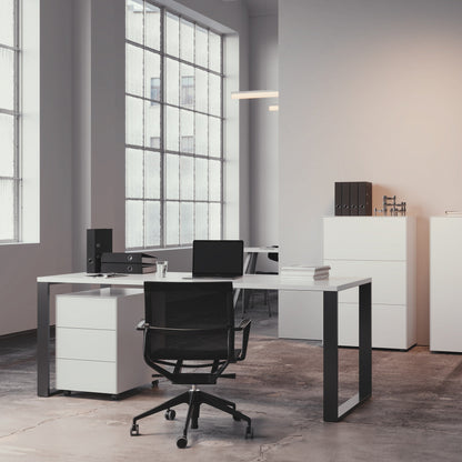 Nex Pur Office Schreibtisch 150x75x75cm Weiß