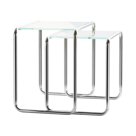 B 9 Beistelltisch 2er Set Glas