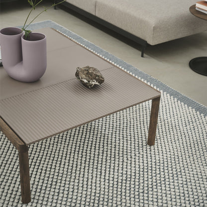 Couple Couchtisch 120x84x35 cm gewellt Taupe