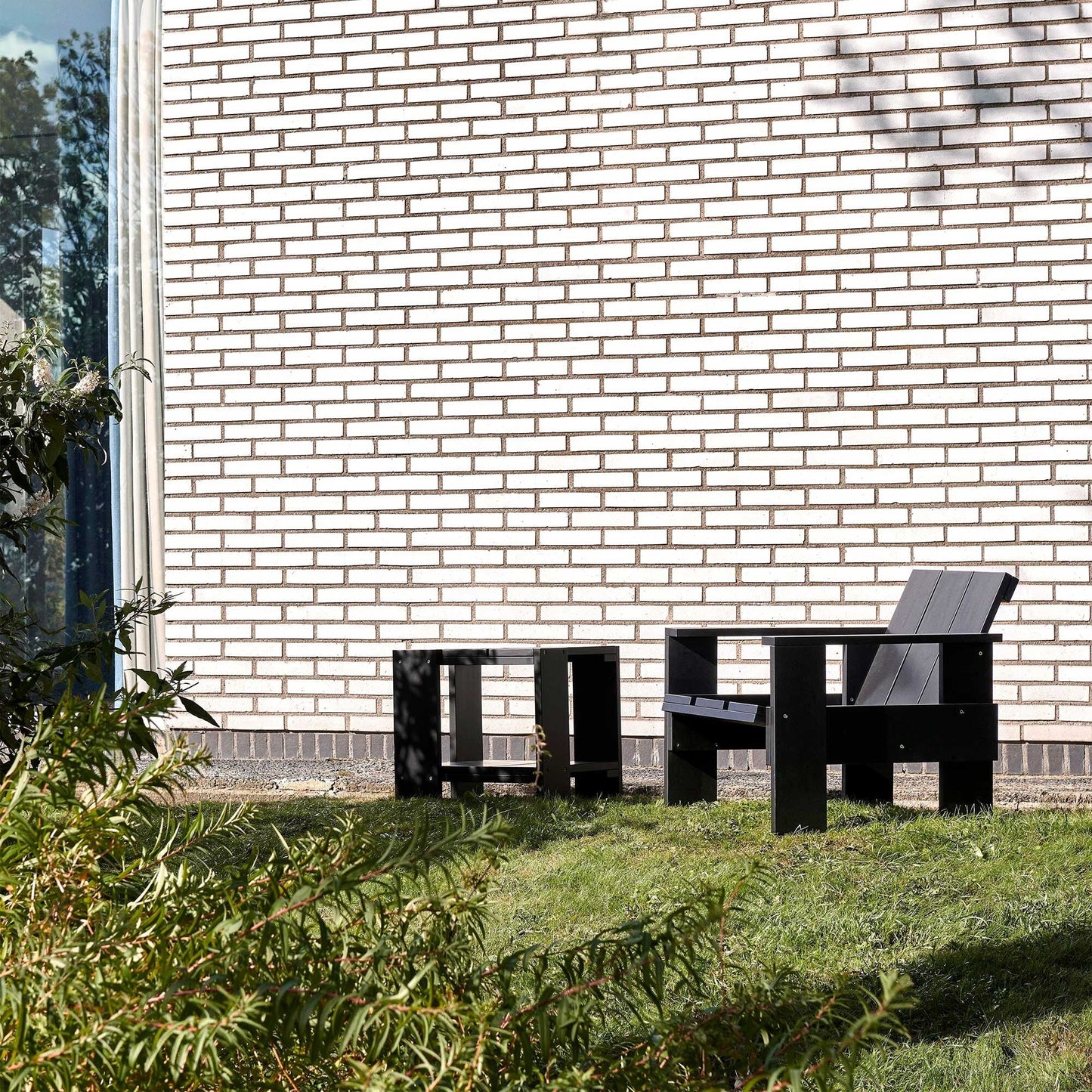 Crate Gartenbeistelltisch 49,5cm Weiß