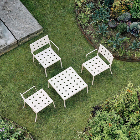 Balcony Garten Beistelltisch 75x76x39cm Eisenrot