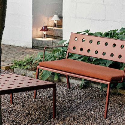 Balcony Garten Beistelltisch 75x76x39cm Eisenrot