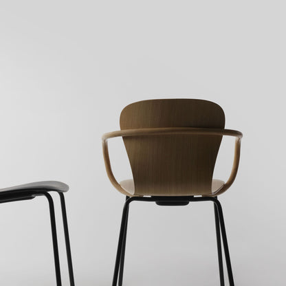 S 220 F Armlehnstuhl Schwarz