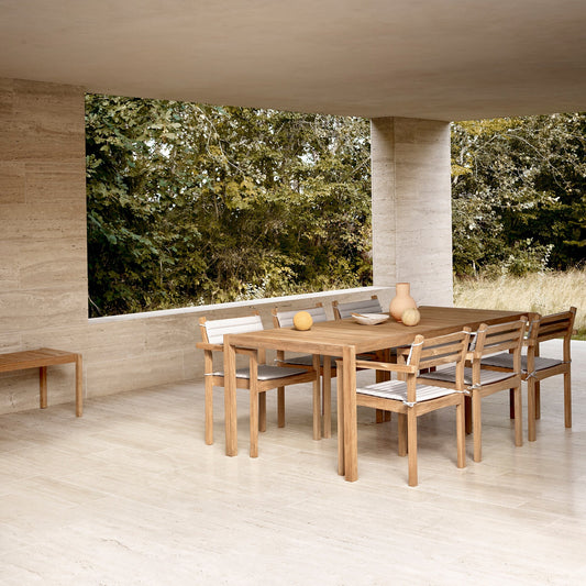 AH912 Outdoor Lounge Tisch/ Gartenbank 123.5x48.5cm
