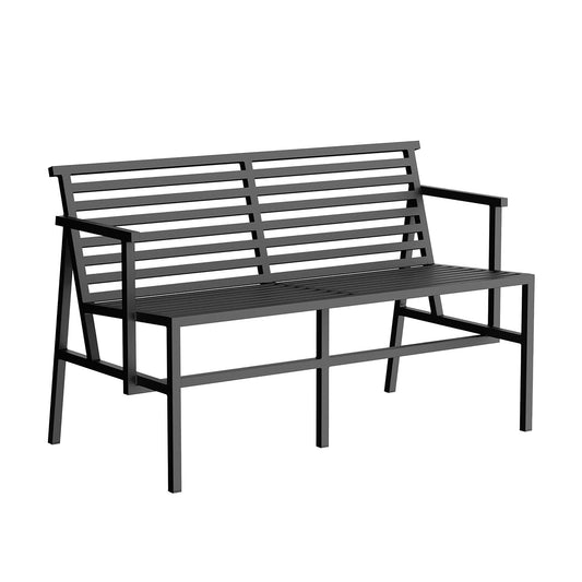19 Outdoors Esstischbank 125x75cm Schwarz