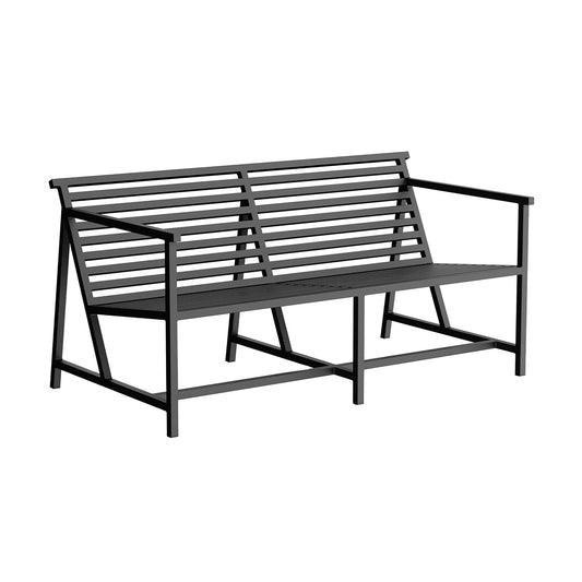 19 Outdoors Lounge Bank 145x70,2cm Schwarz
