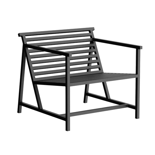 19 Outdoors Lounge Armlehnstuhl Schwarz
